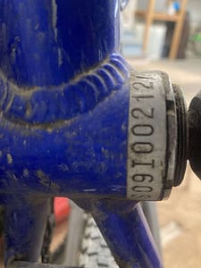 bike serial number location