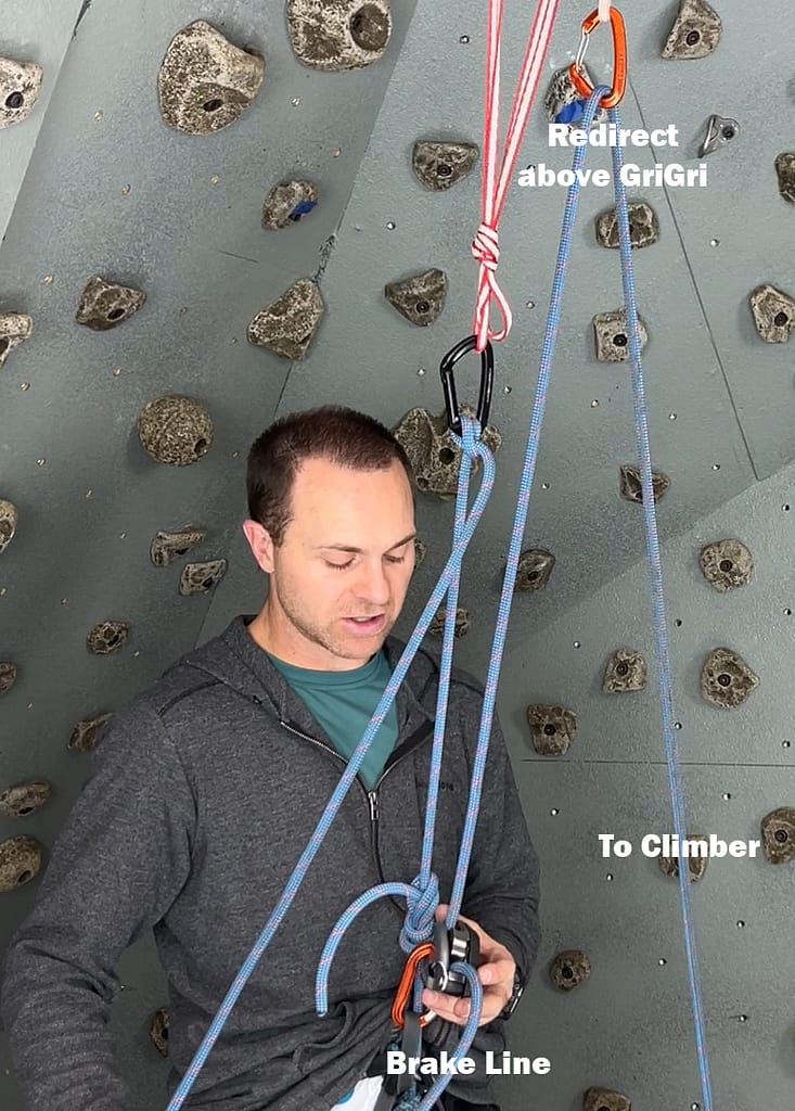 GriGri belaying from above