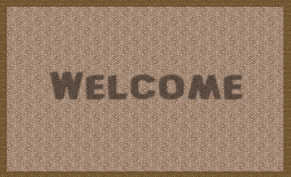 welcome mat for your tent