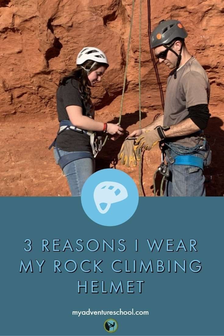 Why I always wear my rock climbing helmet