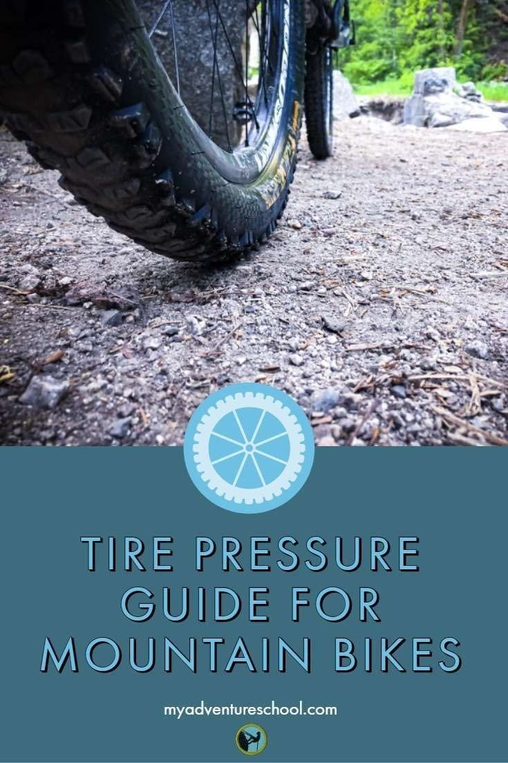Tire pressure guide for mountain bikes