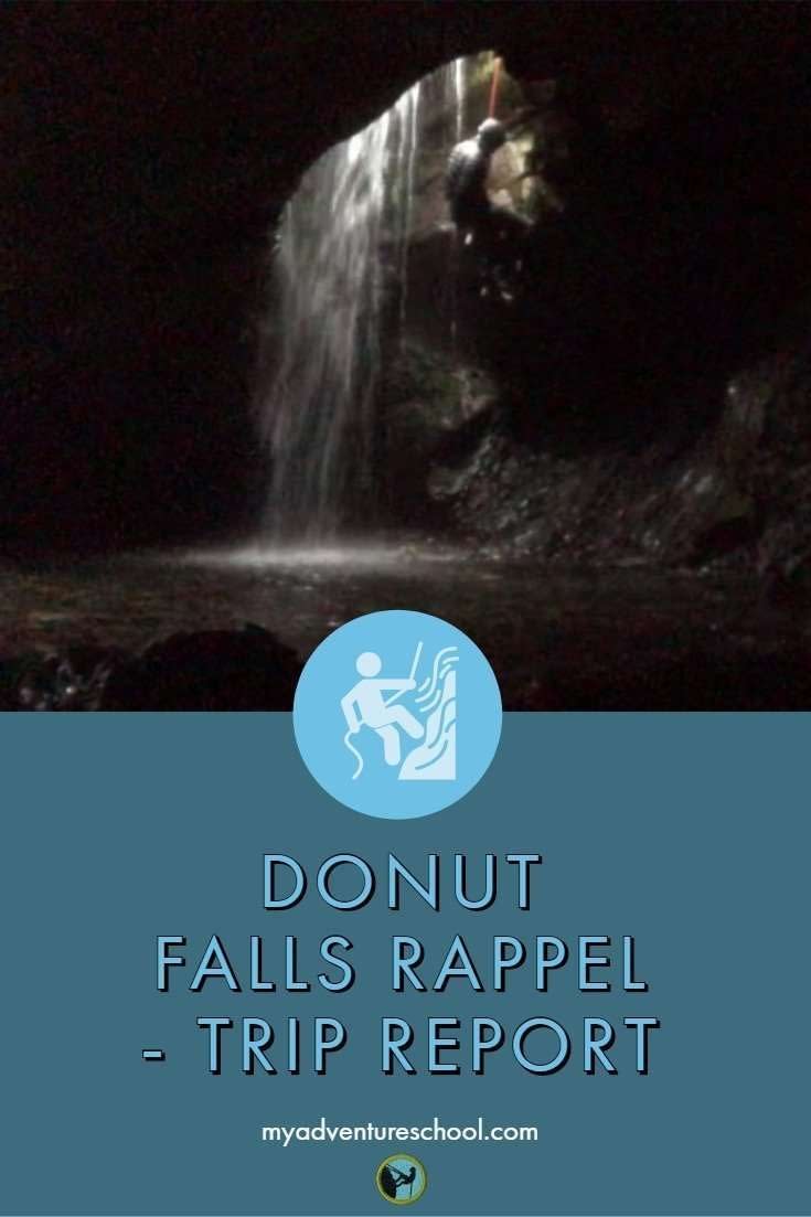 Donut Falls Rappel - Trip Report