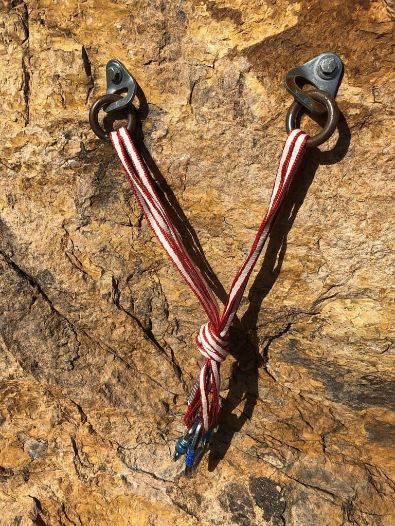 top rope sling anchor