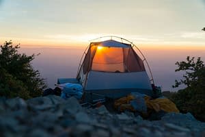 sunrise at camp