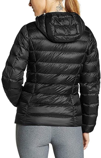women's hooded down puffy jacket
