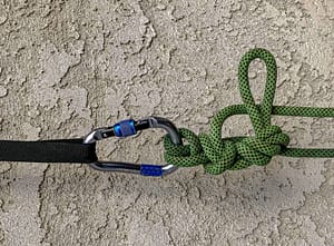 munter mule releasable rigging for rappelling while canyoneering